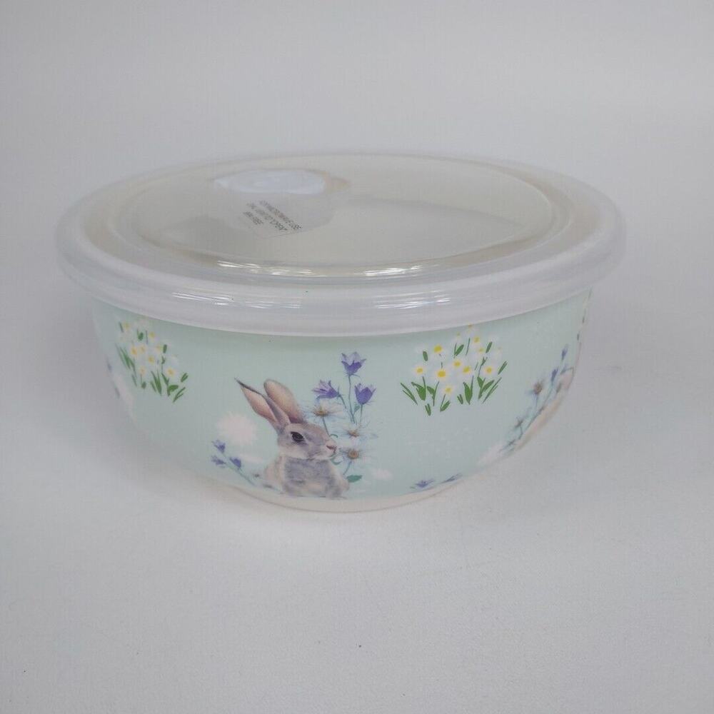 Porcelain Rabbit Bowl And Plastic Lid With Pressure Vent And‎ Date Keeper Dial